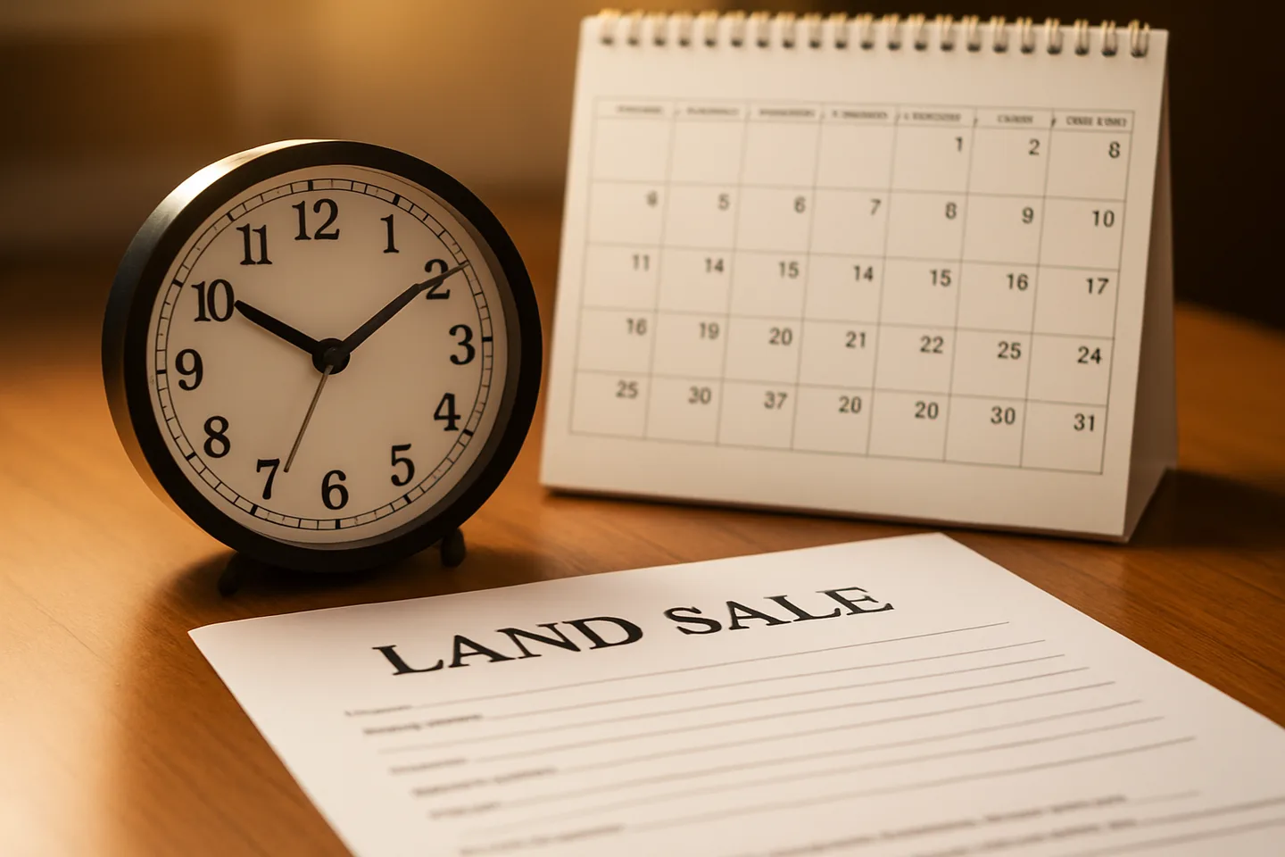 Selling Alabama land fast timeline