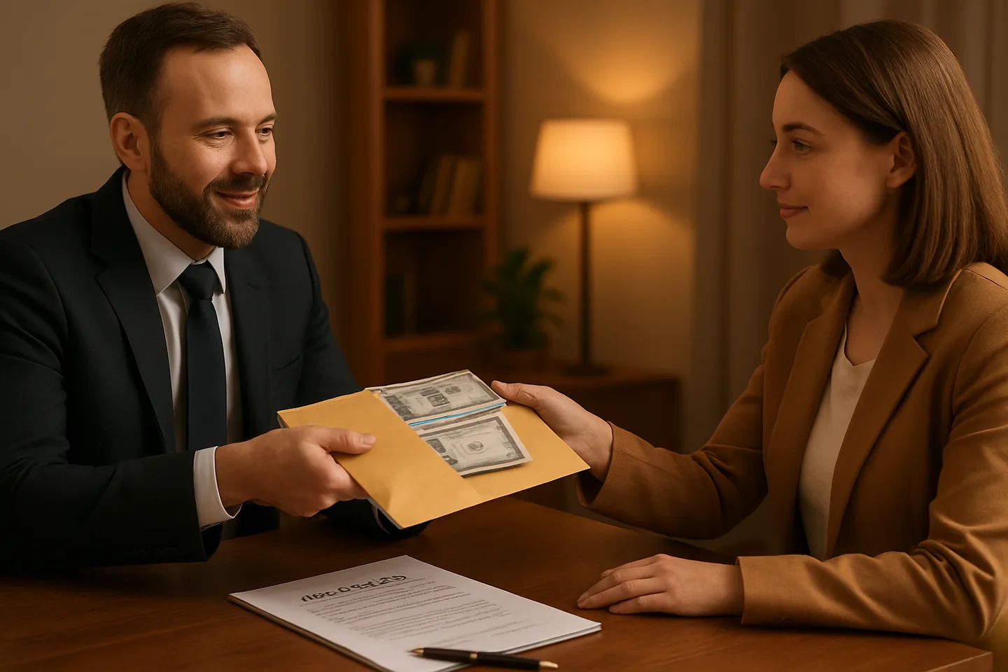 Cash payment for Alabama land sale