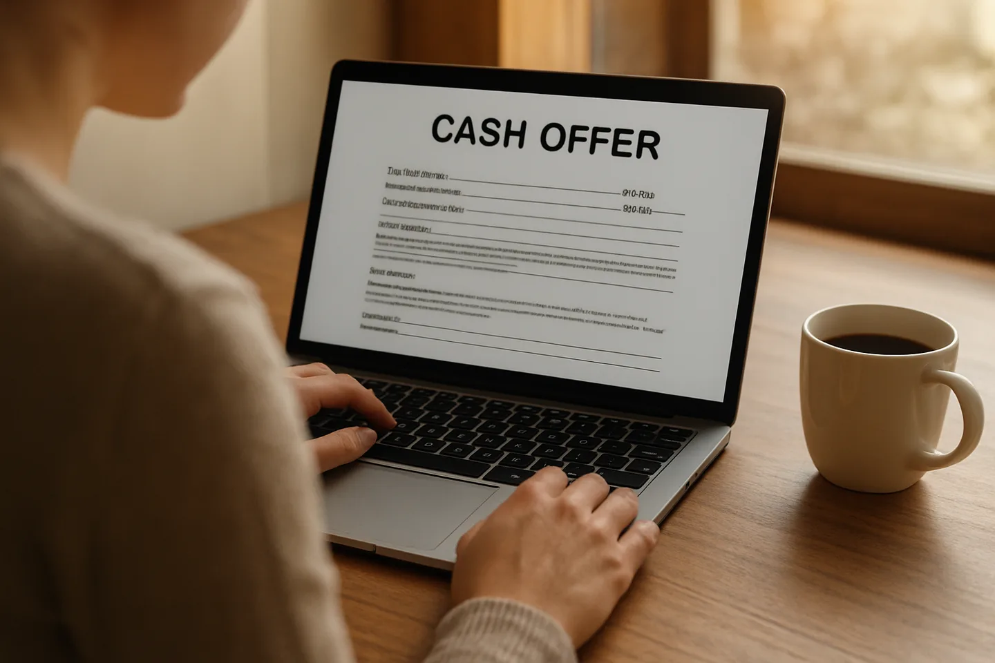 Receiving a cash offer for Alabama land online