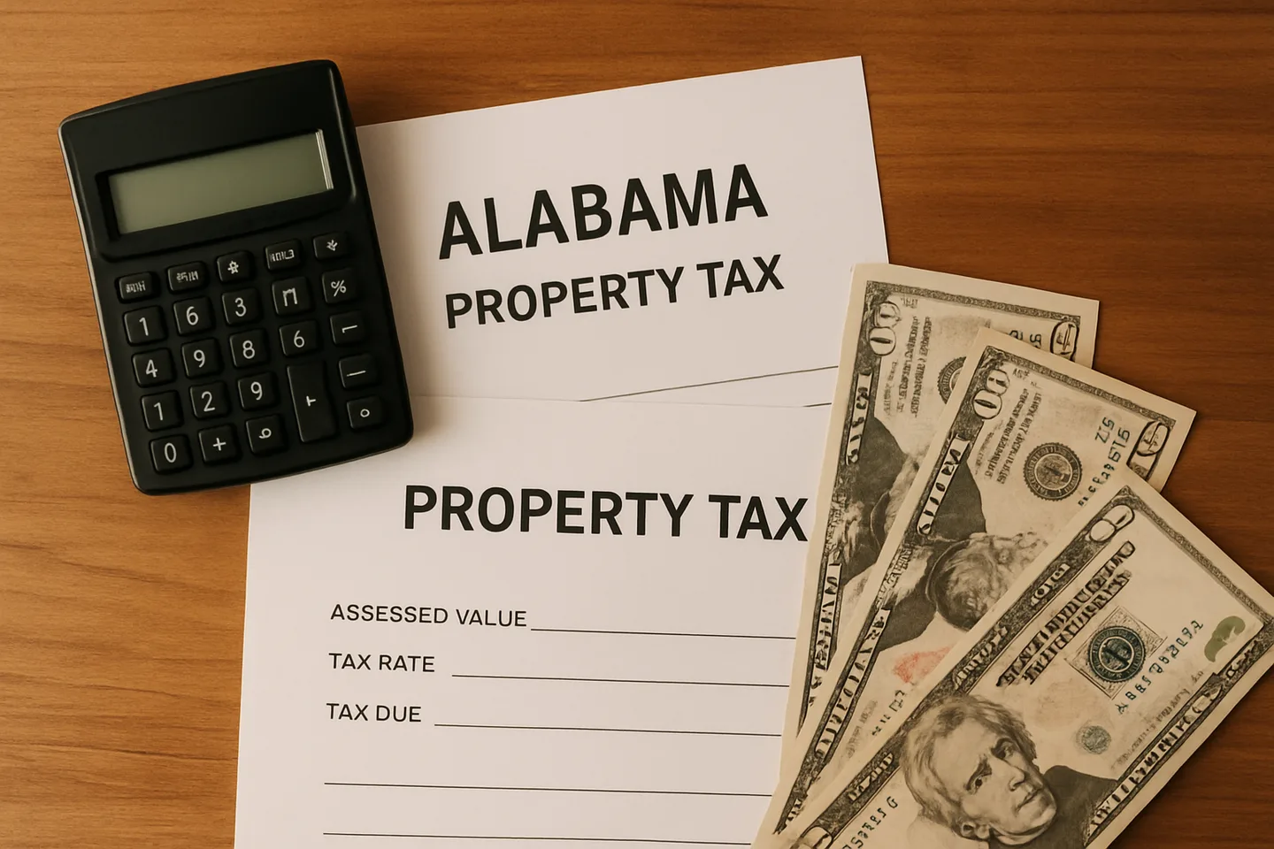 Alabama countryside with rolling green hills - understanding land sale taxes